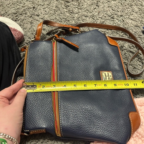 Dooney & Bourke Blue and Brown Crossbody Bag - Picture 7 of 9